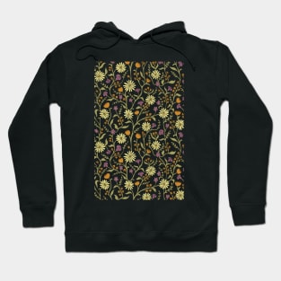 Floral Pattern Vertical Hoodie